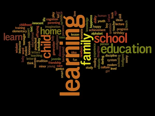 Education abstract word cloud — Stock Photo, Image