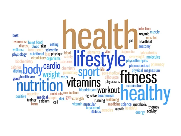 Abstract health word cloud — Stock Photo, Image