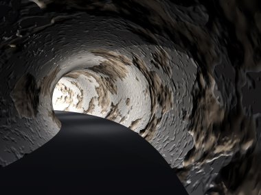 kavramsal karanlık soyut yolu tüneli