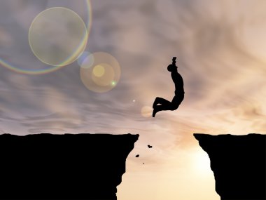 işadamı siluet atlar