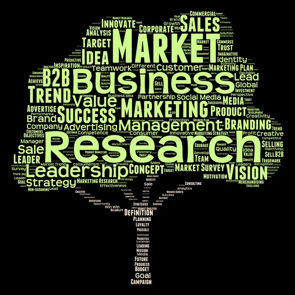 Marketing o business word cloud — Foto Stock