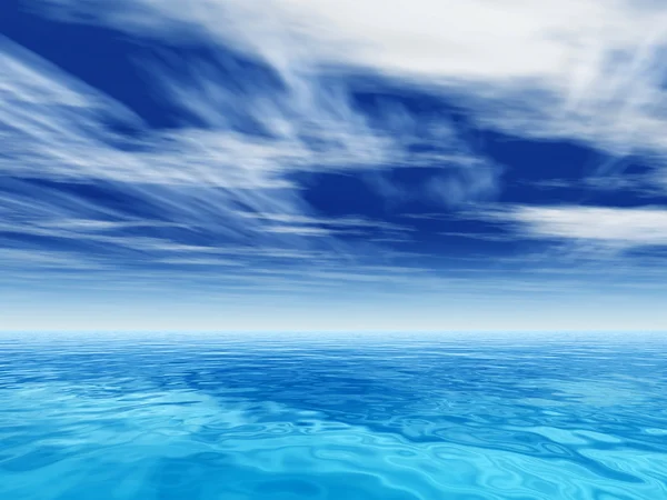 Fale wody i nieba — Zdjęcie stockowe