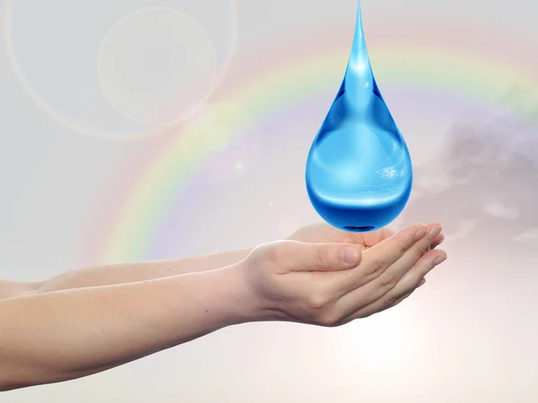 Conceptuele blauw water — Stockfoto