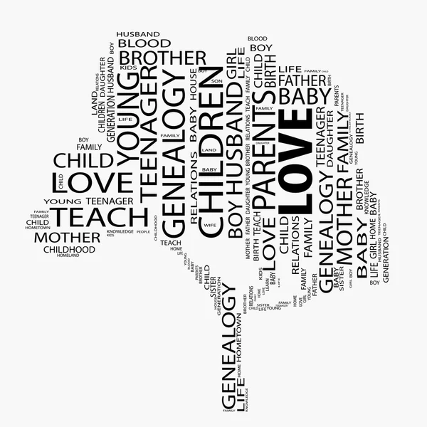 Onderwijs en liefde wordcloud — Stockfoto