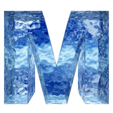 water or ice font set