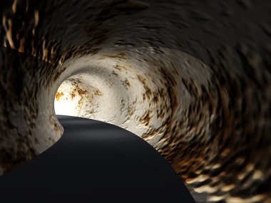 kavramsal karanlık soyut yolu tüneli