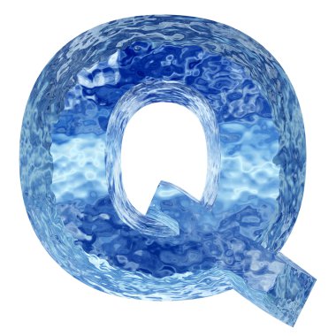 water or ice font set