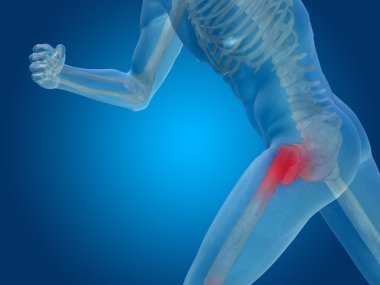 man with articular or joint pain