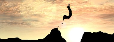 işadamı siluet atlar