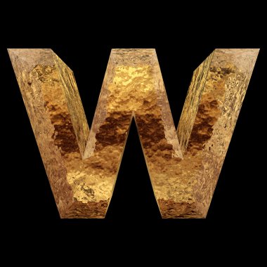 Altın metal yazı tipi