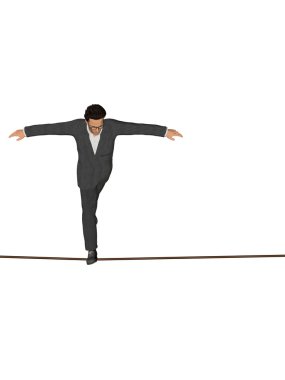 işadamı ipte yürümek