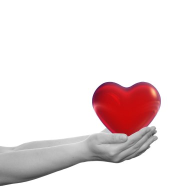 İnsan elinde düzenlenen kalp