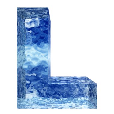 water or ice font set