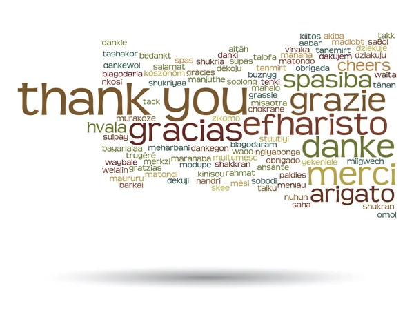 Thank you word cloud — Stock Photo, Image