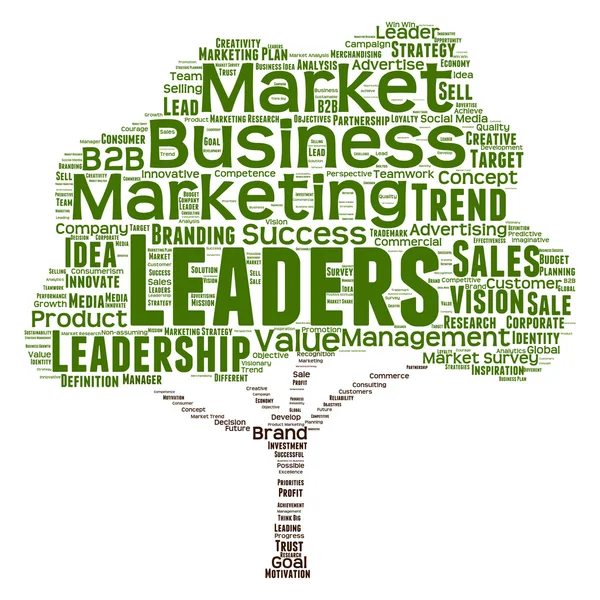 Marketing of business word cloud — Stockfoto