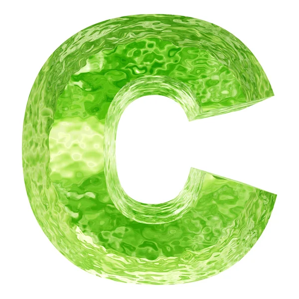 Green water or ice font — Stock Photo, Image