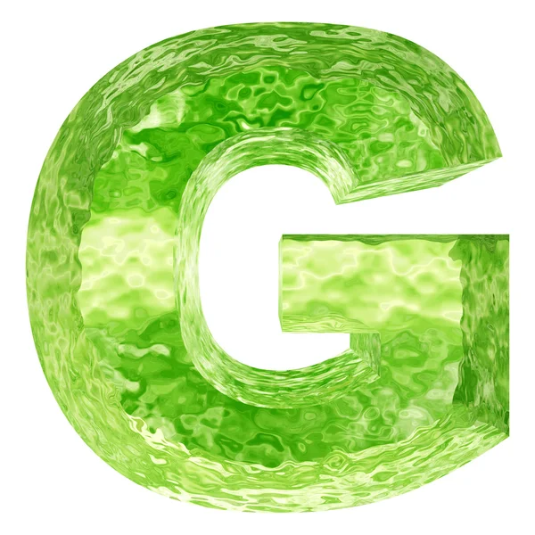 Green water or ice font —  Fotos de Stock