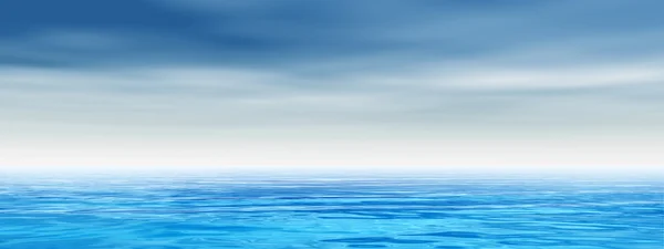 Vysoké rozlišení pojem koncepční moře či oceánu vody vlny a cloudscape exotické nebo ráje pozadí pozadí oblohy — Stock fotografie