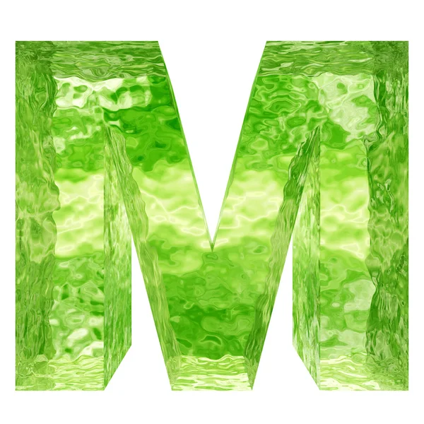 Green water or ice font — Foto de Stock