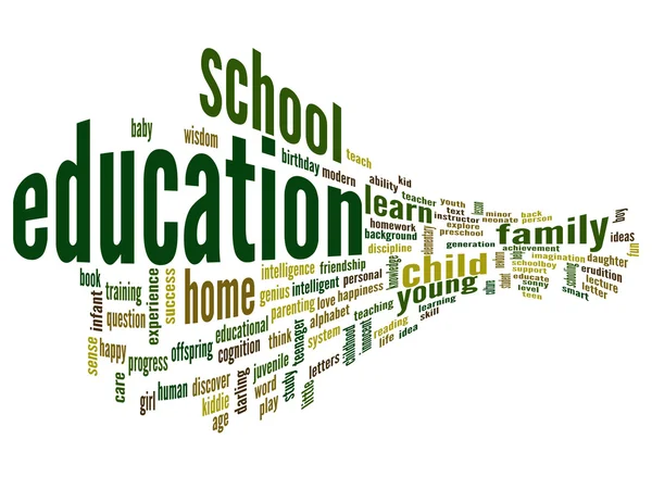 Education abstract word cloud — Stock Photo, Image