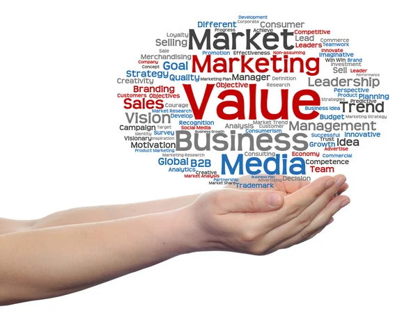 Marketing word cloud — Stock Photo, Image