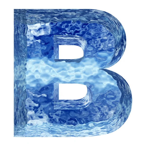 Blue water or ice font set — Stok fotoğraf