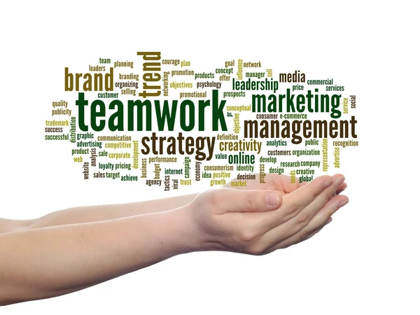 Marketing team word cloud — Foto Stock