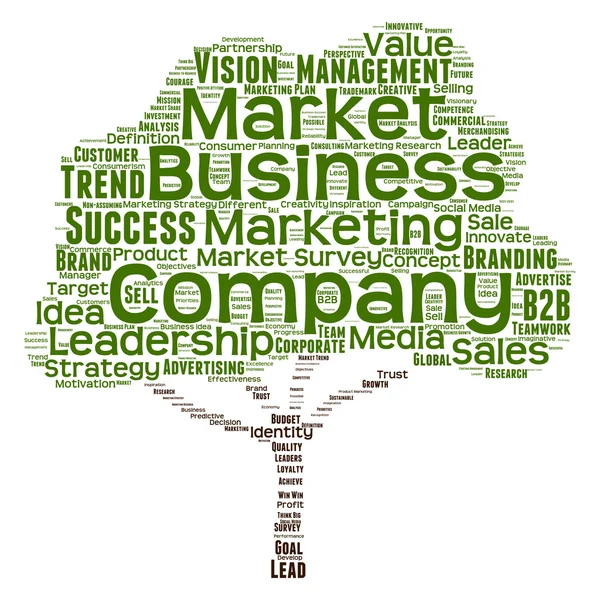 Marketing ou mot d'affaires cloud — Photo