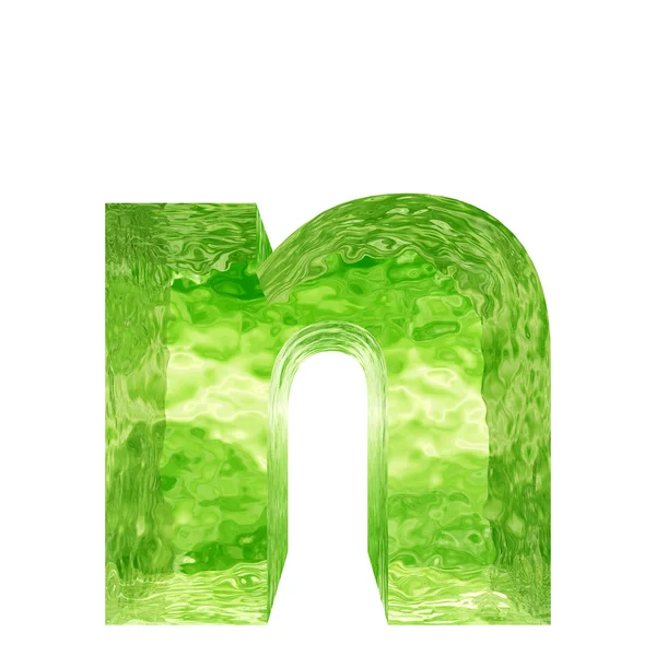 Green water or ice font — ストック写真