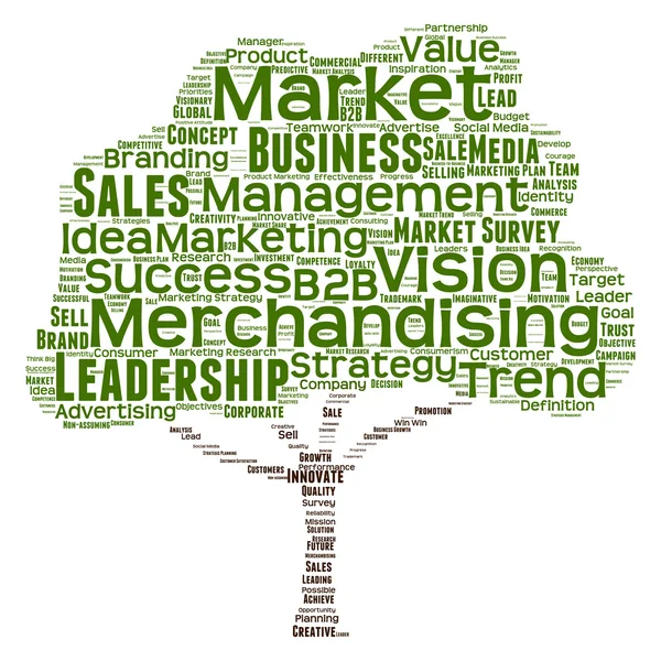 Marketing és üzleti szó felhő — Stock Fotó