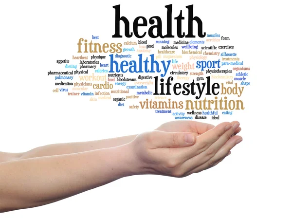 Nutrition or diet word cloud — Stock Photo, Image