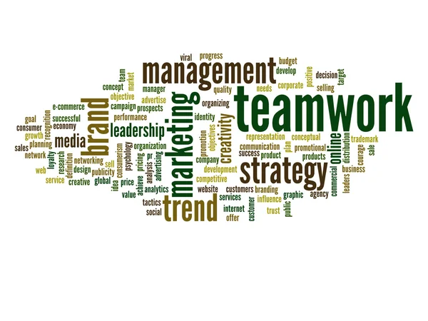 Teamwork and success word cloud — Stock Photo, Image
