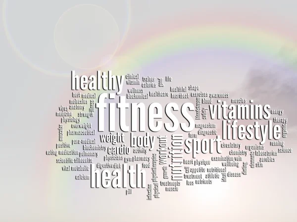 Health abstract word cloud — Stock Photo, Image