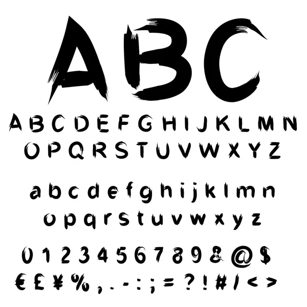 siyah el yazısı fontlar koleksiyonu