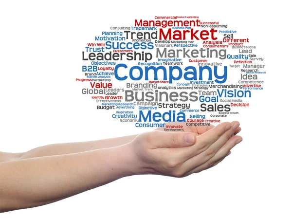 Business marketing szó felhő — Stock Fotó