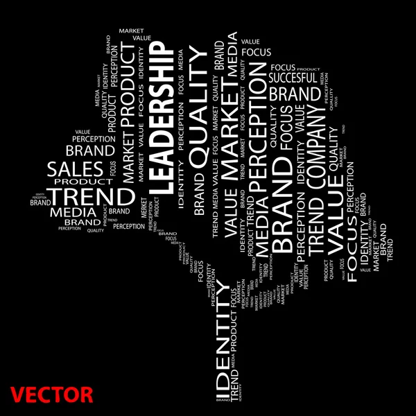 Conceptual media word cloud — Stock Vector
