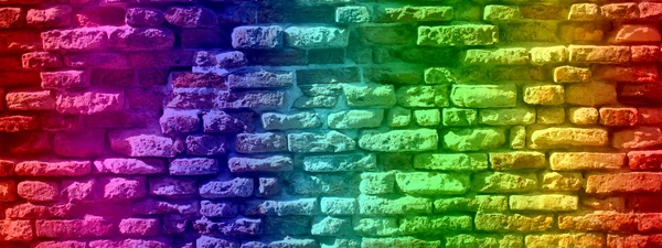 Graffiti old vintage grungy brick wall — Stock Photo, Image