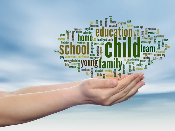 Education abstract word cloud — Stock Photo, Image