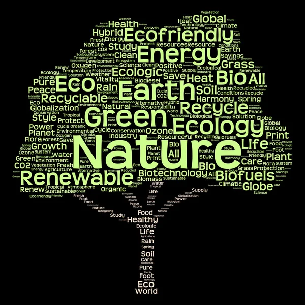 Konceptuální Zelený strom z ekologie — Stock fotografie