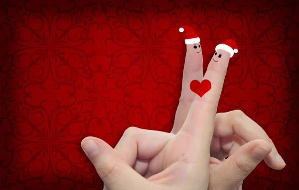 Man and woman fingers — Stockfoto