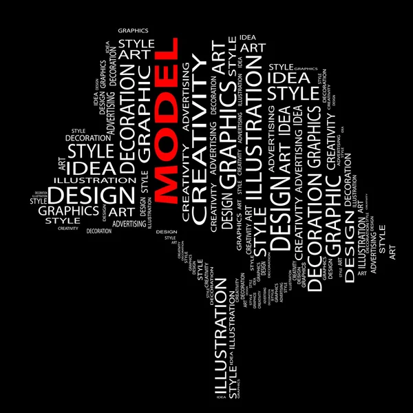 Sanat metin olarak wordcloud — Stok fotoğraf