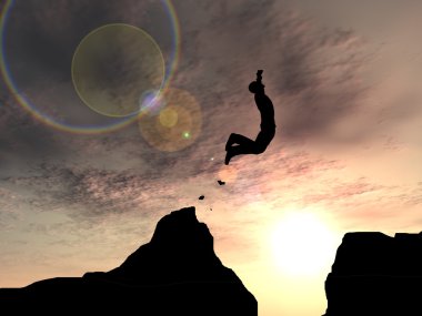 işadamı siluet atlar