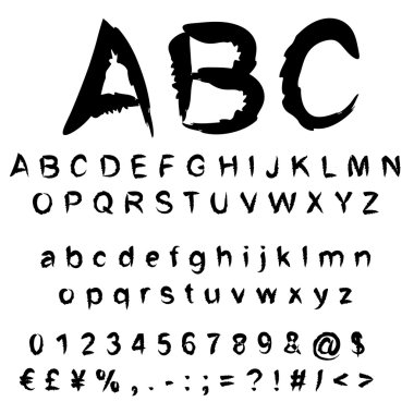 Kavram veya kavramsal kümesi veya el yazısıyla siyah topluluğu, kroki veya karalama boya yazı tipi beyaz arka plan üzerinde izole