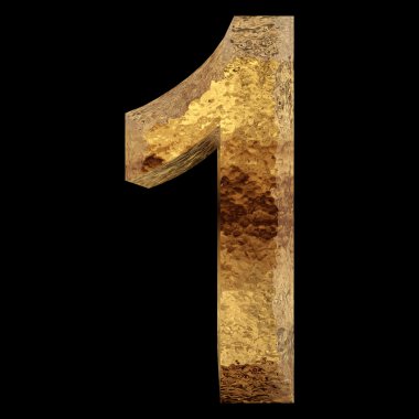 Kavram ya da kavramsal 3d sarı parlak altın altın metal yazı parçası bir kümesi veya siyah arka plan üzerine izole koleksiyonu