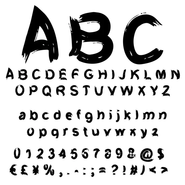 Scribble paint font — Stock Photo, Image