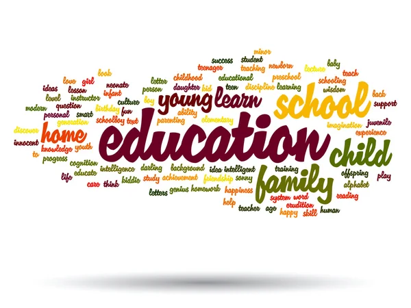 Education or family  word cloud — Stock Photo, Image