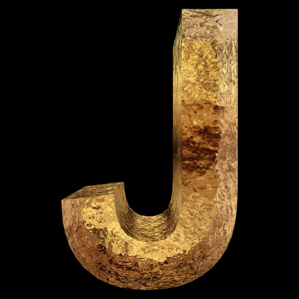 Λαμπερή χρυσή metal γραμματοσειράς — Φωτογραφία Αρχείου
