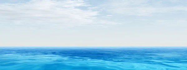 Oceano onde d'acqua e cielo — Foto Stock