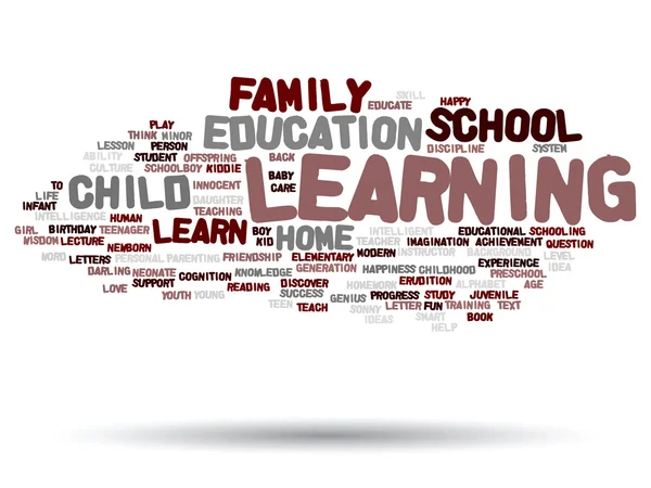 Family abstract word cloud — Stock Photo, Image