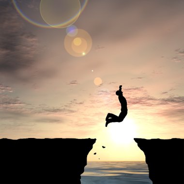 işadamı siluet atlar